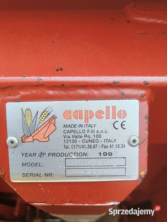 Przystawka do kukurydzy Capello 6rzedow Rośliny na biomasę Ryki