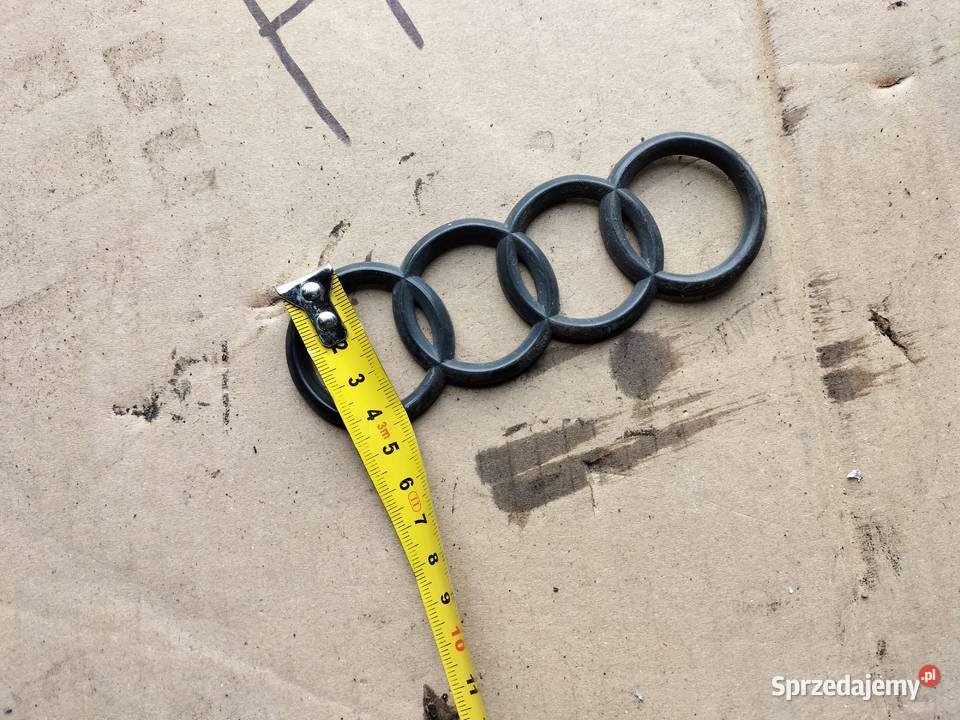 Emblemat Znaczek Tył Czarny AUDI osobowe Kamień-Kolonia