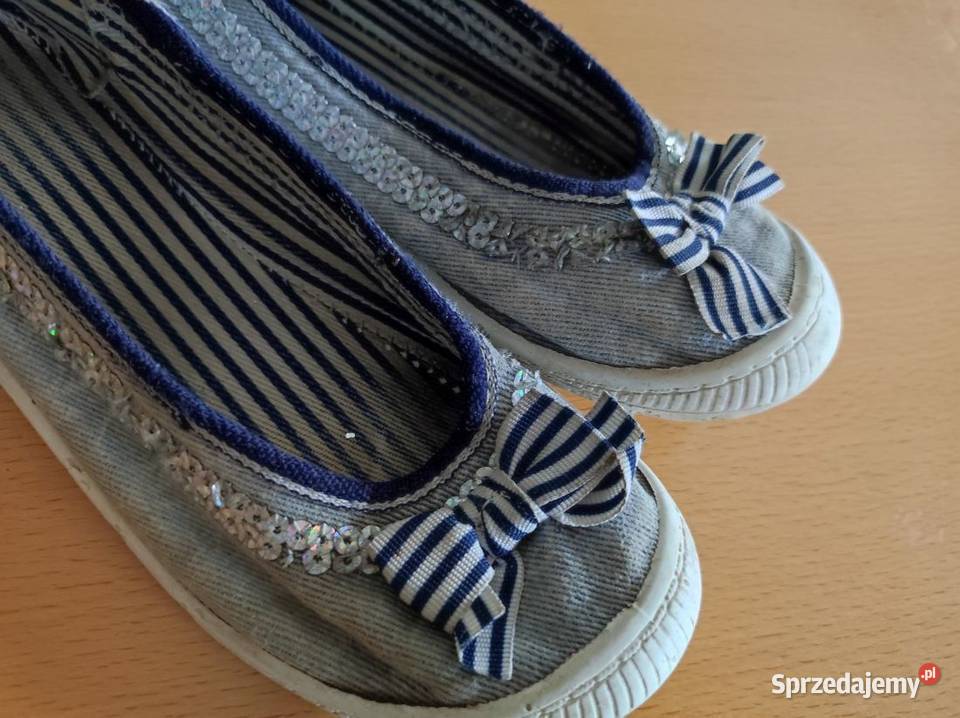 dziewczęce letnie tenisówki z kokardką z Kielce