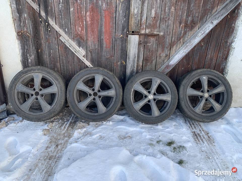 Całe koła zimowe na alufelgach mazowieckie