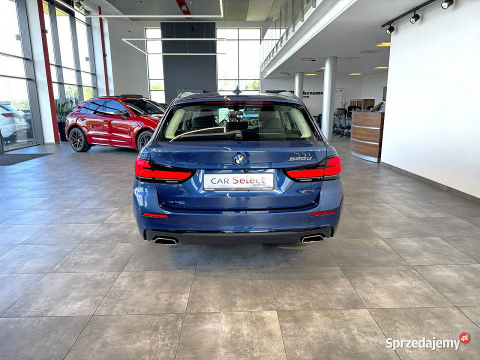 BMW 520 d Touring mHEV 190 automat 2021 r salon Zarejestrowany w Polsce Myślenice