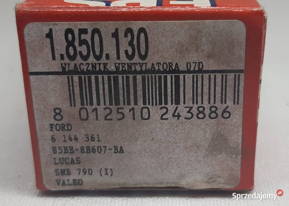 WŁĄCZNIK WENTYLATORA CHŁODNICY FORD SIERRA