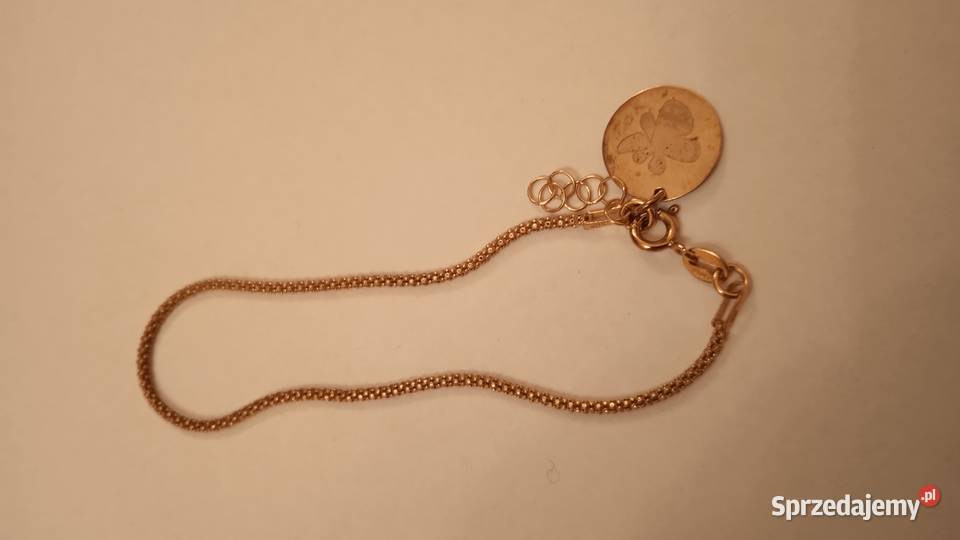 Bransoletka srebrna 925 pozłacana Warszawa