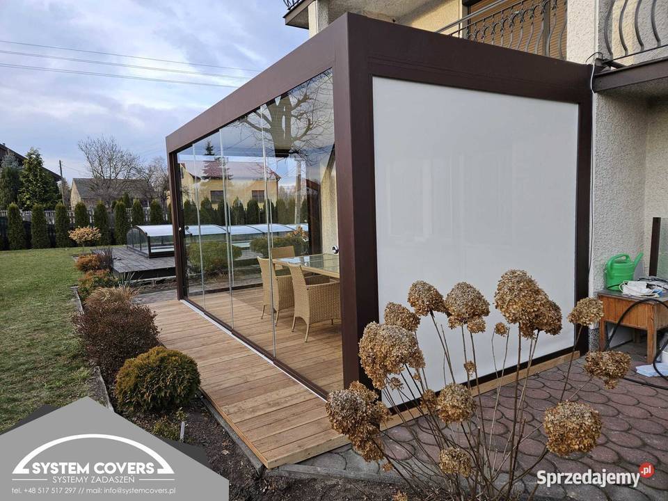 Pergola lamelowa ogrodowa aluminiowa elektryczna Ogród Szydłowiec
