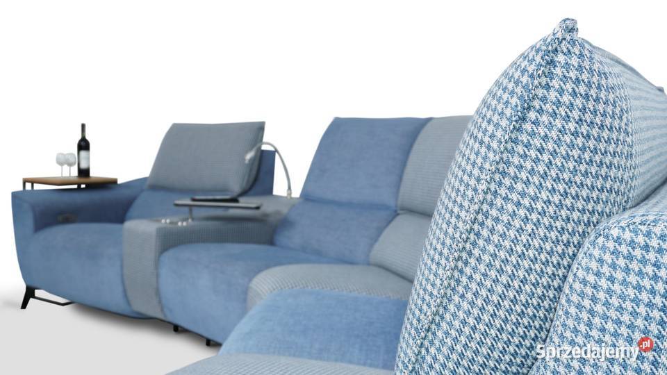 Zaokrąglony narożnik AquaClean Skóra Wysokie 92cm Łóżka, wersalki i sofy Woźniki