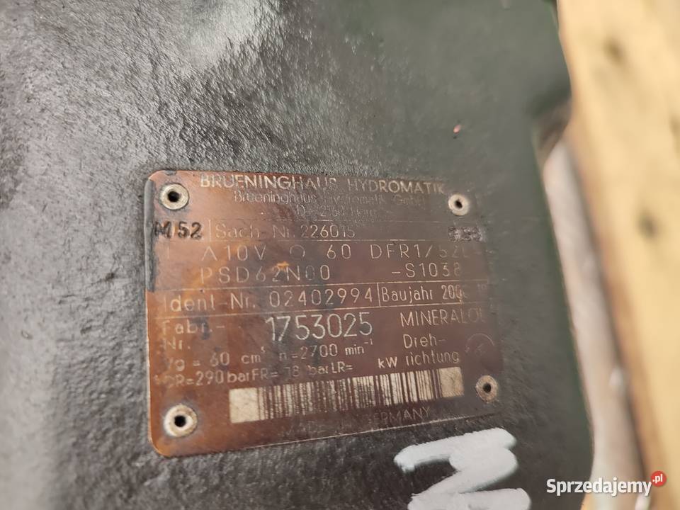 Pompa hydrauliczna Manitou MLT 730 226015 Wilkowo