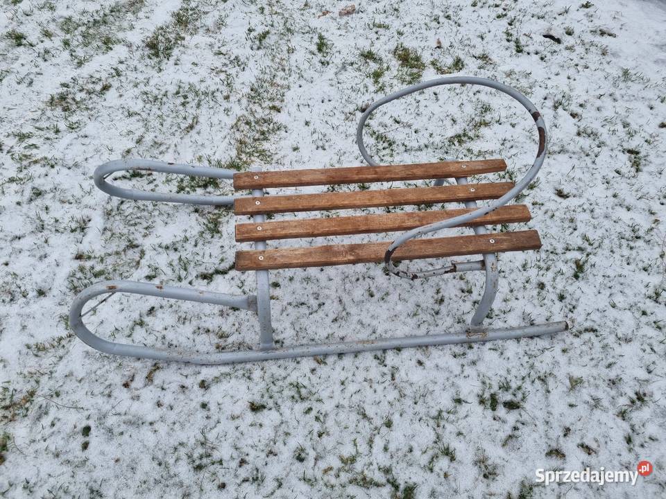 Sanki metalowe z oparciem Lublin sprzedam