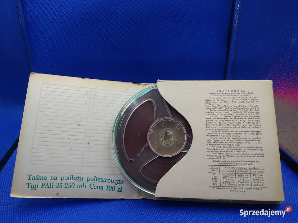 Taśmy szpulowe magnetofonowe do magnetofonów mazowieckie Warszawa