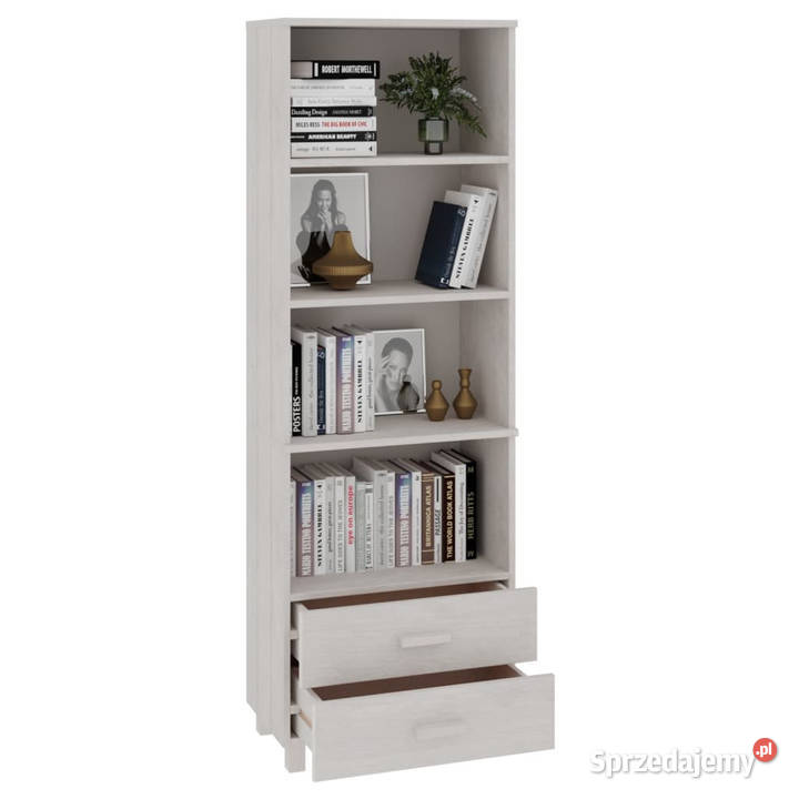 Szafka HAMAR biała 60x35x180 lite drewno sosnowe mazowieckie Warszawa