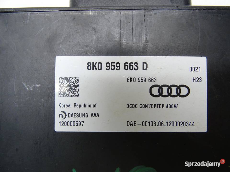 MODUŁ STEROWNIK STABILIZATOR NAPIĘCIA 8K0959663D