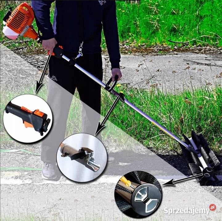 Szczotka spalinowa odśnieżarka Erman