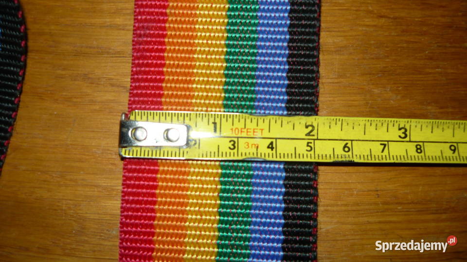 Pasek zestaw 2 tęczowy pas szeroki do spodni Sokółka sprzedam