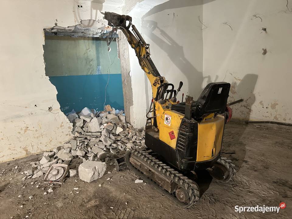 Minikoparka kucie młot mikrokoparka wynajmę