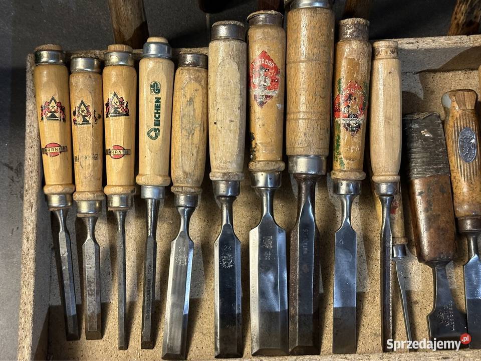 Stare cechowane niemieckie narzędzia stolarskie mazowieckie Siedlce