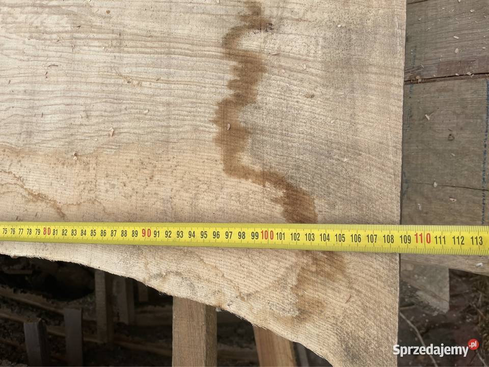 Monolit jesion 110x70x6 live edge mazowieckie Przysucha