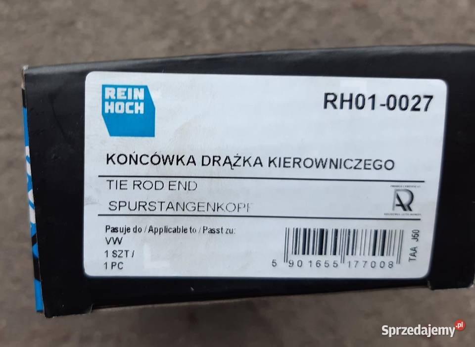 Końcówka drążka kierowniczego VW Passat Zawieszenie i układ kierowniczy Ełk sprzedam