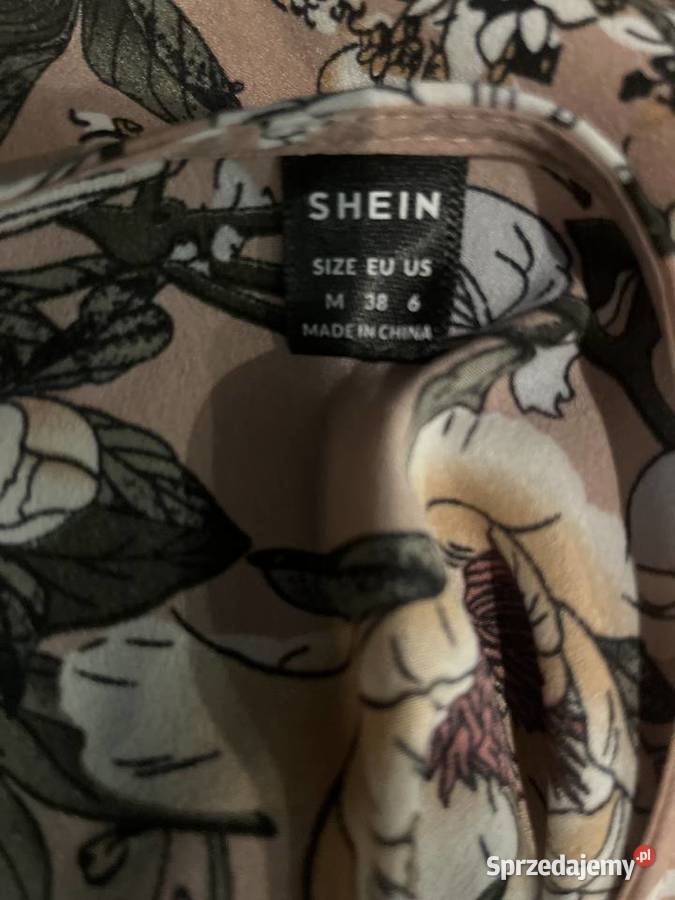 Shein sukienka modny wzór kwiaty floral hit 38 Choszczno