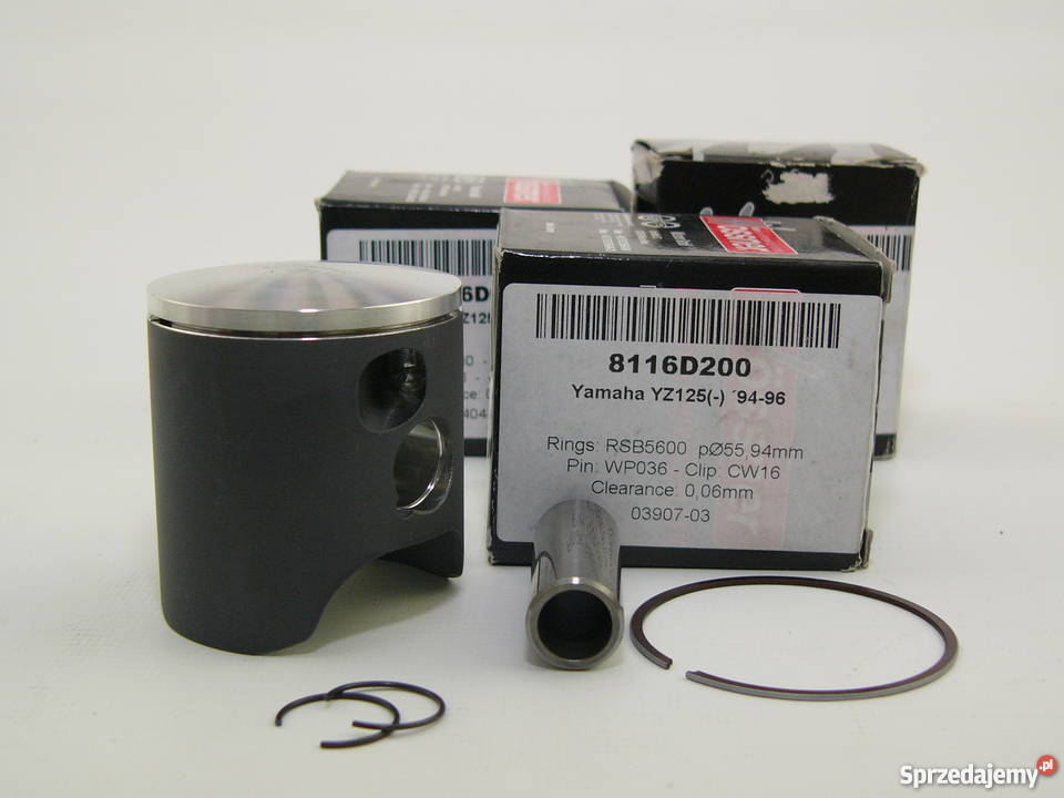 TŁOK komplet tłokowy WOSSNER 5594 mm YZ 125 0512