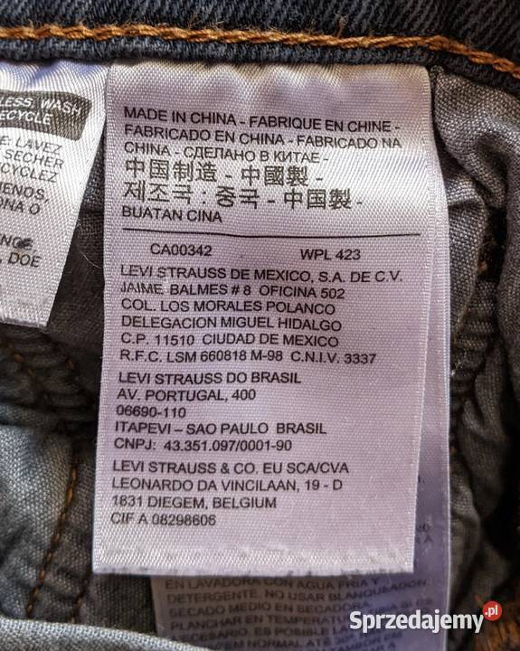 Levis 501 Skinny Jeans W28 L30 Made in China Spodnie sprzedam