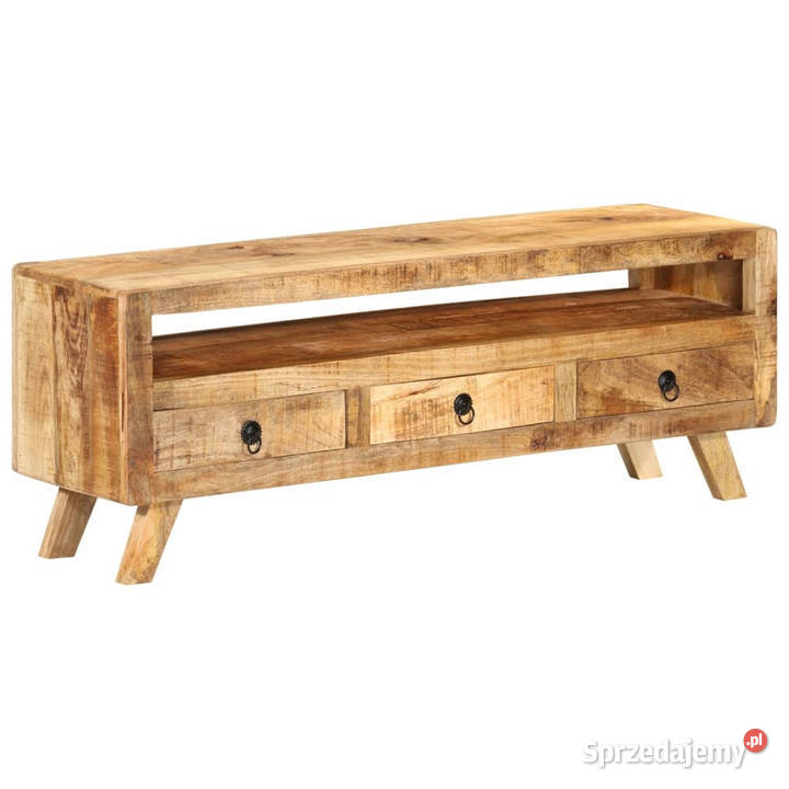 Szafka pod telewizor 110x30x40 lite drewno mango