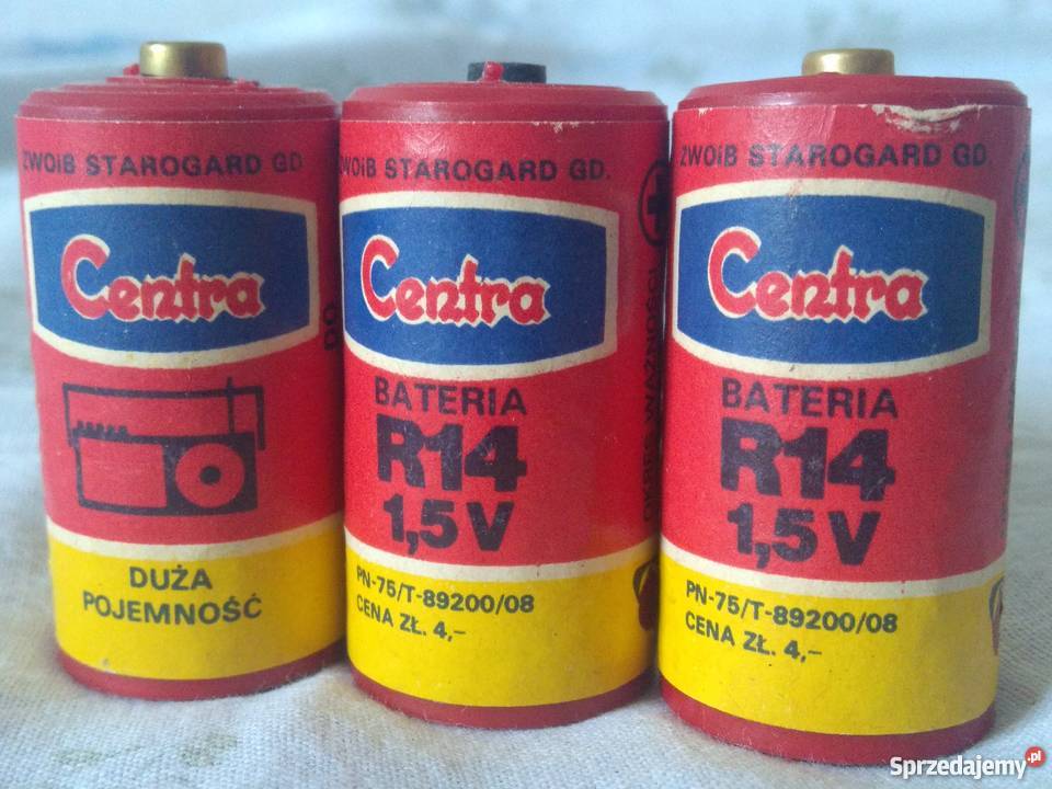 stara BATERIA R14 CENTRA 15 V Starogard Gdański Pozostałe mazowieckie Warszawa sprzedam