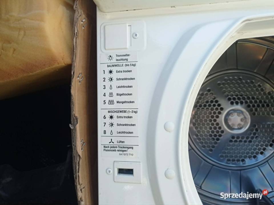 Suszarka Bębnowa do ubrańciuchów MIELE Dzierżoniów