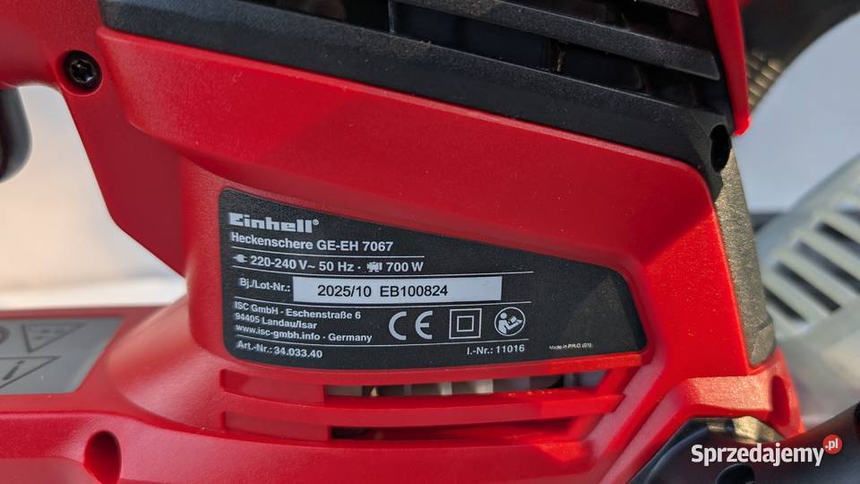 Nożyce elektryczne do żywopłotu Einhell GEEH małopolskie