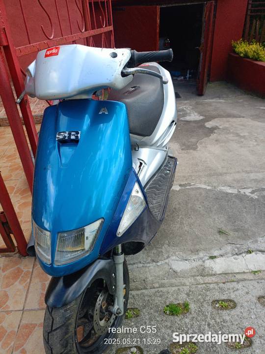 Skuter Aprilia sr50 50cc 2t uszkodzony Skrzynia biegów bezstopniowa Starogard Gdański