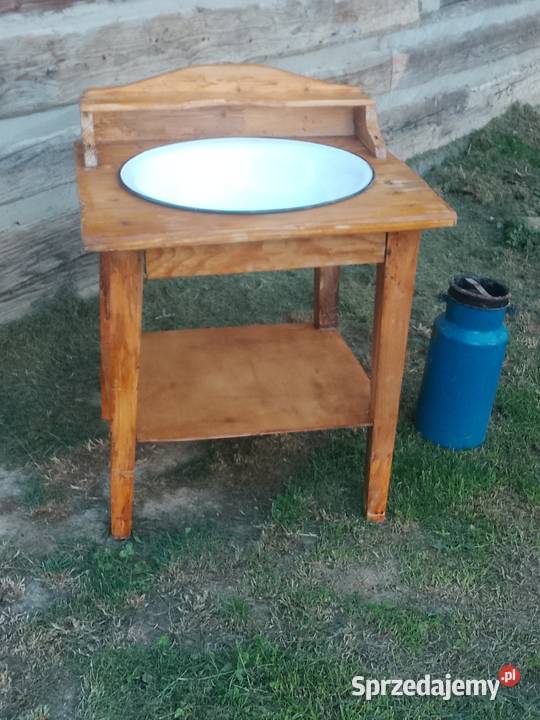 Stara umywalka drewniana Poraj