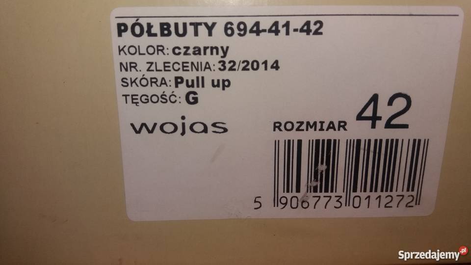 Buty męskie pantofle Wojas skóra czarne warmińsko-mazurskie Olsztyn