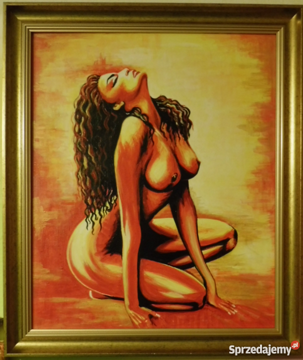 Akt kobiecyakryl60x50 Kraków