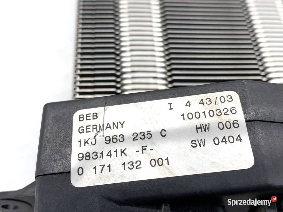 NAGRZEWNICA ELEKTRYCZNA VW GOLF V 1K0963235C