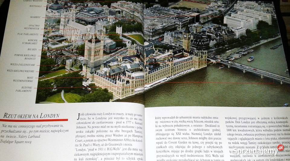 Londyn 161 kolorowych ilustracji Plan centrum Pozostałe