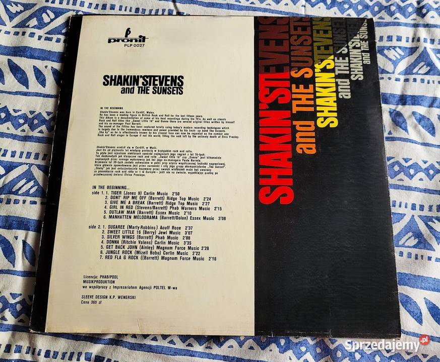 Wojciech Gąsowski Love Me Tender Shakin Stevens płyta winylowa