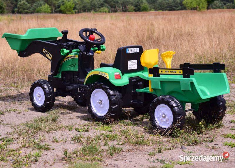 TRAKTOR NA PEDAŁY Z PRZYCZEPĄ I ŁYŻKĄ TR3005z Toruń