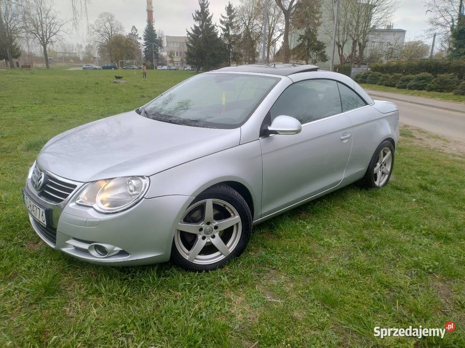 VW Eos 2006r 20 B 150 Dach Sprawny Szatan skórzana tapicerka Elbląg
