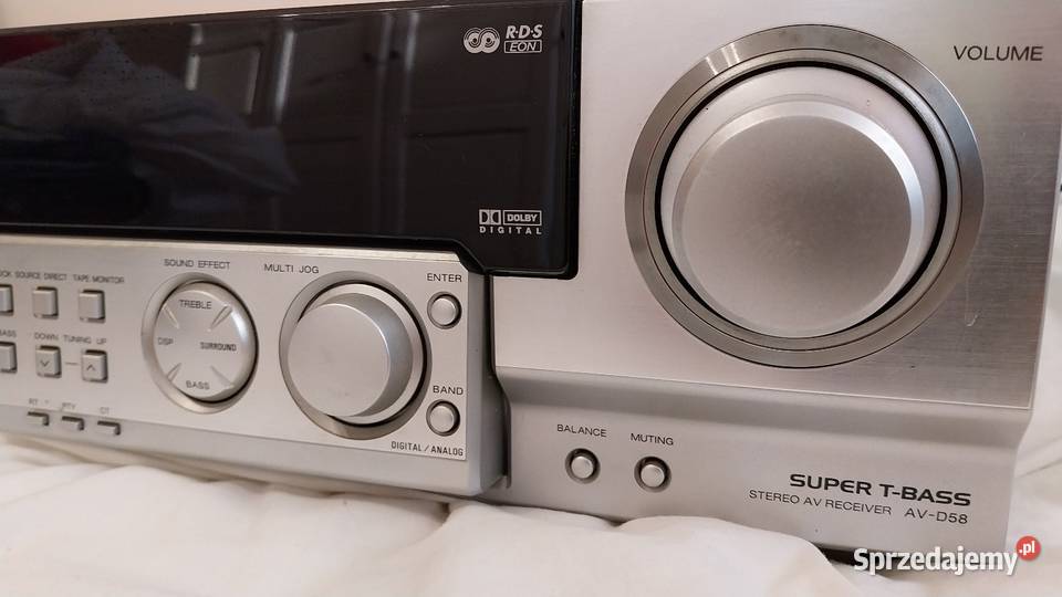 Srebrny Amplituner AIWA AVD58 51 Kutno