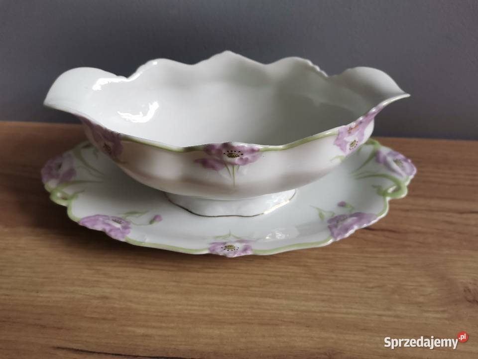 Stara przedwojenna porcelana unikatowa sosjerka Katowice