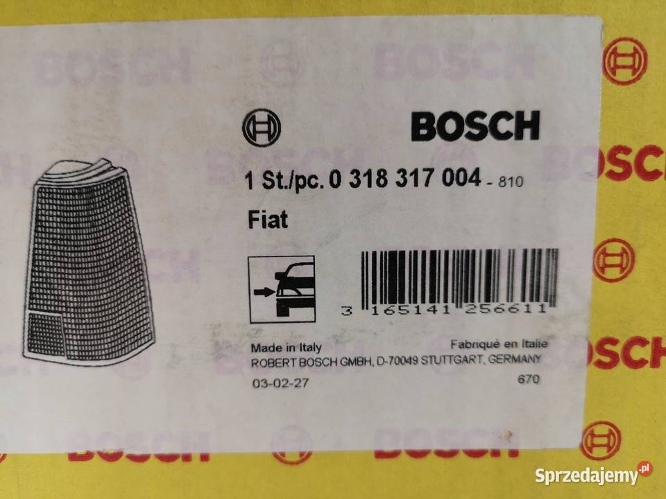 LAMPA PRAWY TYŁ BOSCH FIAT PALIO 9603 0318317004 lubelskie sprzedam
