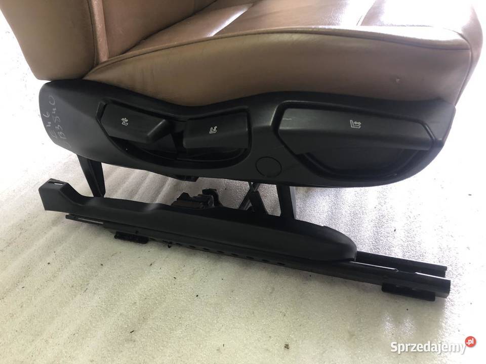 FOTEL PRAWY PRZÓD SKÓRA BEŻ BMW E46 EU Fotele i kanapy