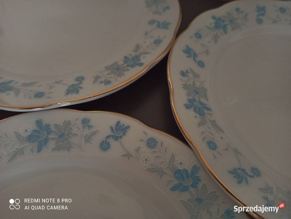 Talerze porcelanowe PRL 6 Białystok