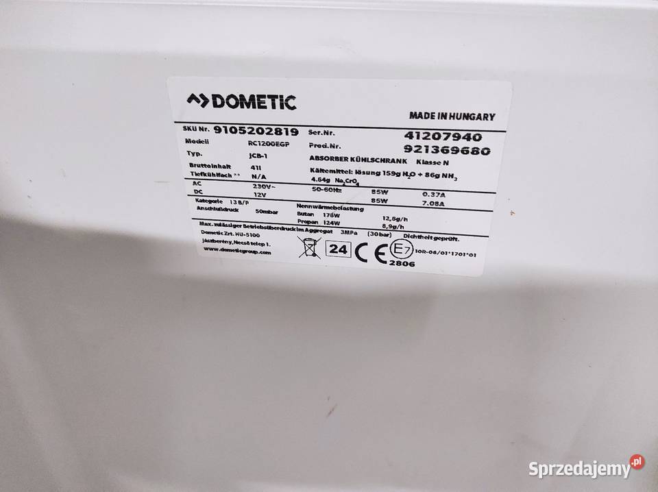 Lodówka turystyczna kempingowa gaz12v230v Jawor sprzedam