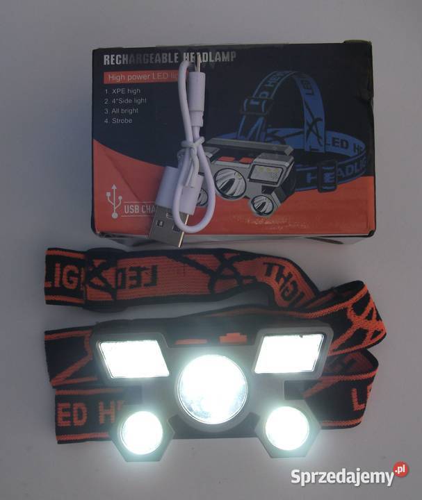Latarka Lampka Reflektor na Głowę 5 LED COB Pozostałe Sieradz