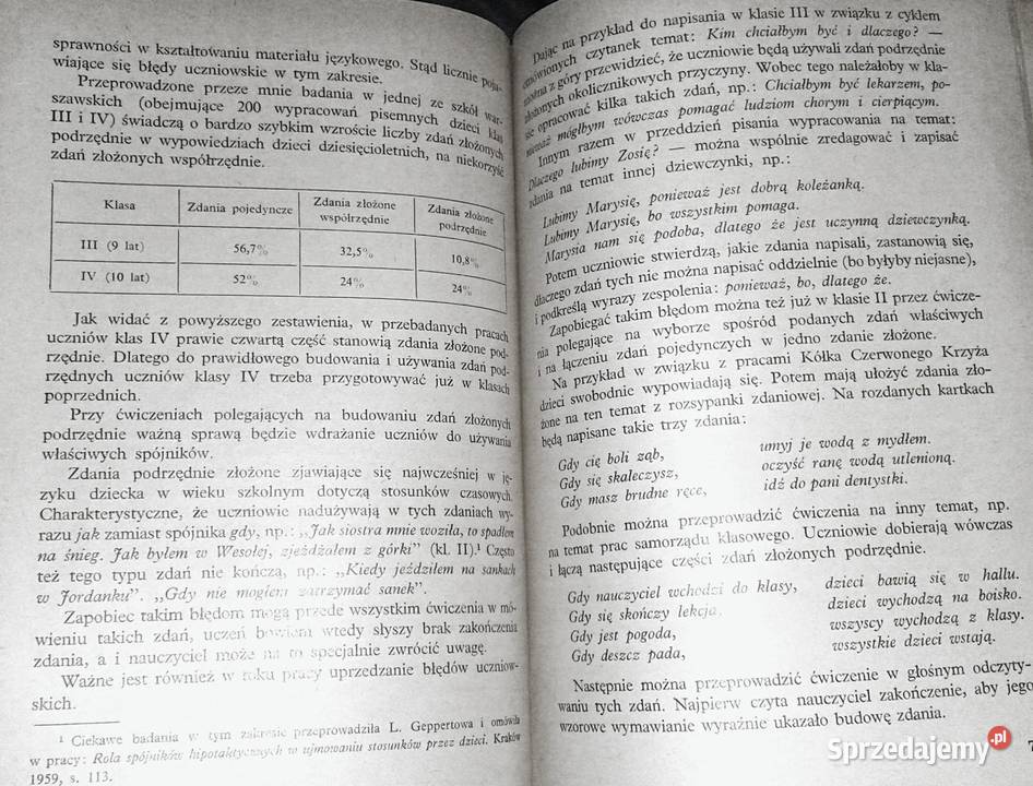 Ćwiczenia w mówieniu i pisaniu w klasach 14 J Chełm