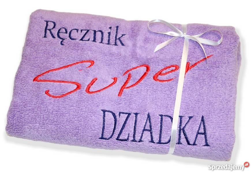 Ręczniki z napisem Prezent na Dzień BABCI i Grudziądz