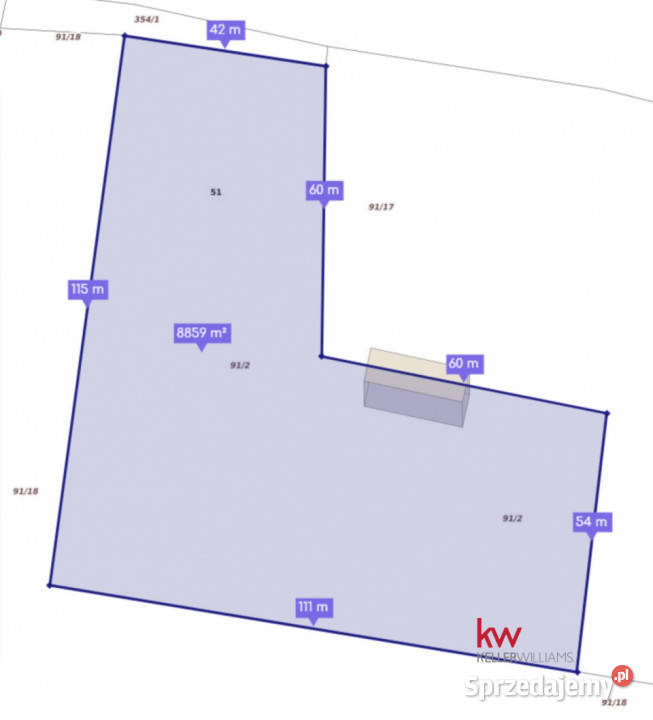 Działka 8869m2 Stara Huta