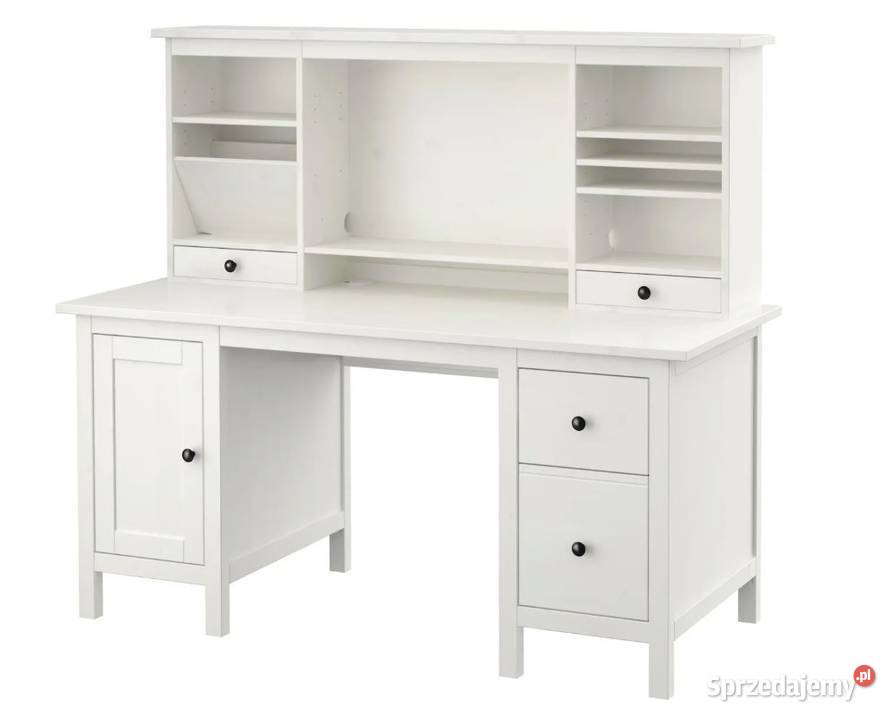 Drewniane biurko z nadstawką IKEA HEMNES 155x65 Warszawa