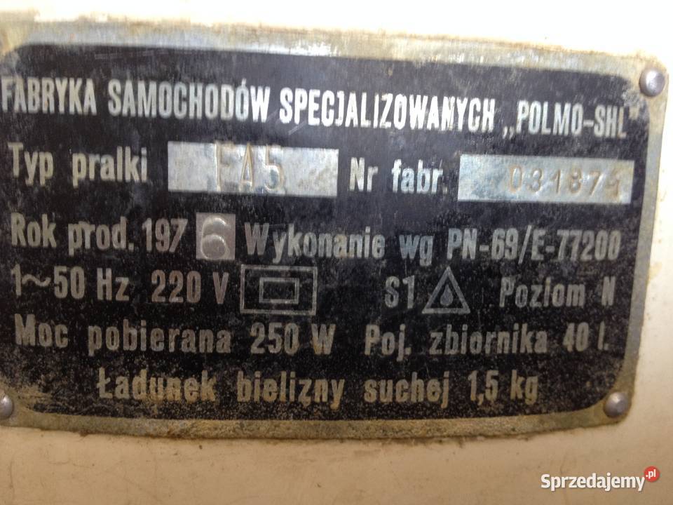 Pralka Frania z wyżymarką PRL Wrocław