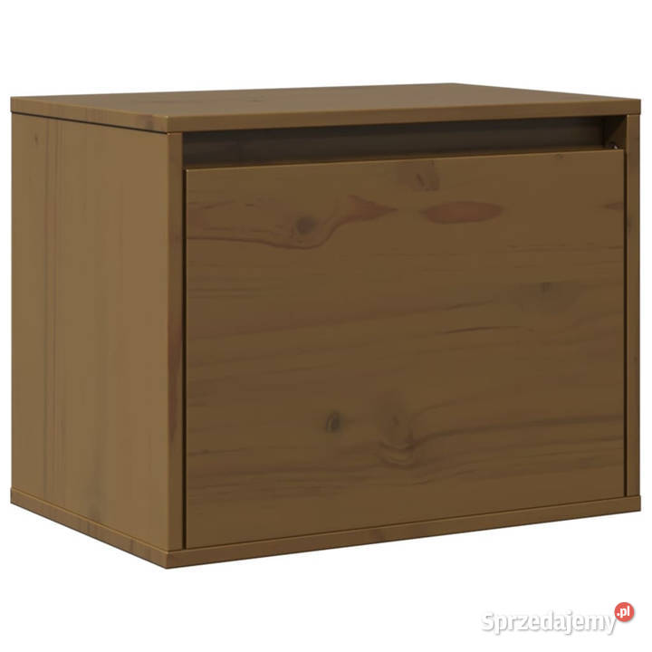 Szafka ścienna miodowy brąz 45x30x35 lite drewno Półki Warszawa