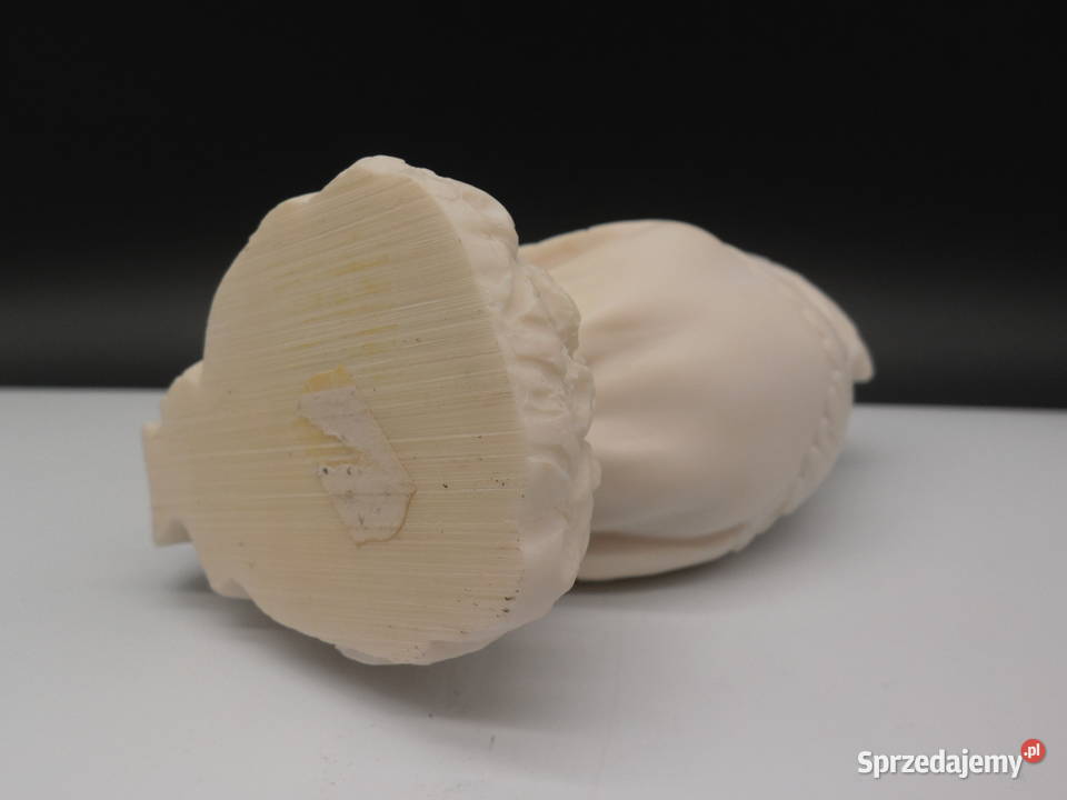 Rzeźba Sowa Ateny Alabaster Grecja Vintage Porcelana i szkło wielkopolskie Raszków